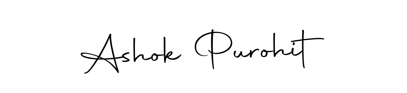 Ashok Purohit stylish signature style. Best Handwritten Sign (Autography-DOLnW) for my name. Handwritten Signature Collection Ideas for my name Ashok Purohit. Ashok Purohit signature style 10 images and pictures png