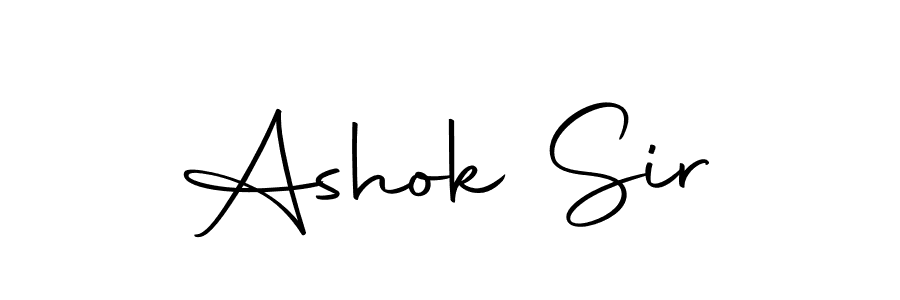 Design your own signature with our free online signature maker. With this signature software, you can create a handwritten (Autography-DOLnW) signature for name Ashok Sir. Ashok Sir signature style 10 images and pictures png