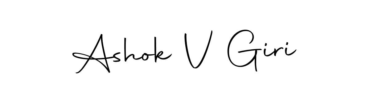 Here are the top 10 professional signature styles for the name Ashok V Giri. These are the best autograph styles you can use for your name. Ashok V Giri signature style 10 images and pictures png
