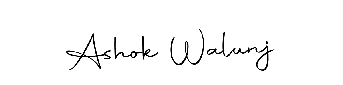 This is the best signature style for the Ashok Walunj name. Also you like these signature font (Autography-DOLnW). Mix name signature. Ashok Walunj signature style 10 images and pictures png