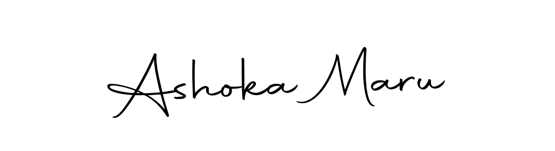 Make a beautiful signature design for name Ashoka Maru. With this signature (Autography-DOLnW) style, you can create a handwritten signature for free. Ashoka Maru signature style 10 images and pictures png