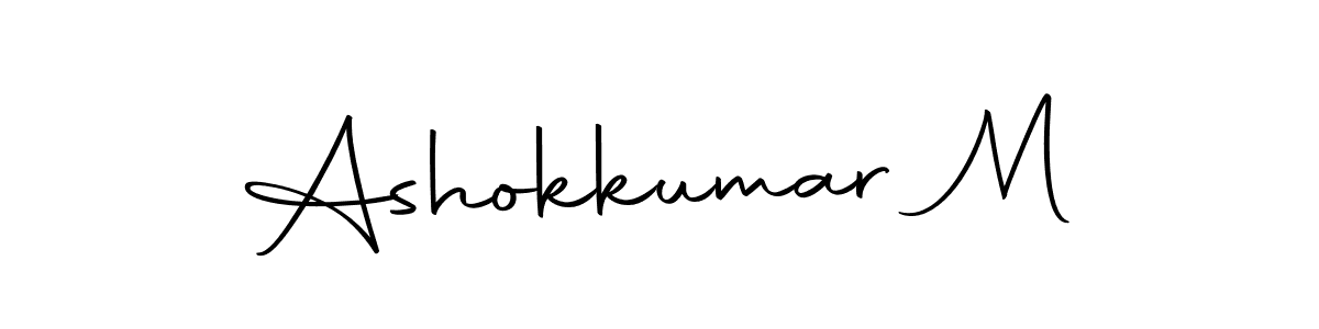 Make a beautiful signature design for name Ashokkumar M. Use this online signature maker to create a handwritten signature for free. Ashokkumar M signature style 10 images and pictures png