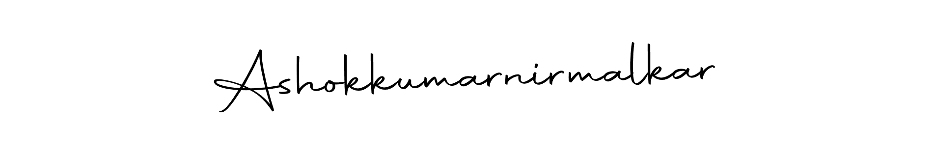 Create a beautiful signature design for name Ashokkumarnirmalkar. With this signature (Autography-DOLnW) fonts, you can make a handwritten signature for free. Ashokkumarnirmalkar signature style 10 images and pictures png