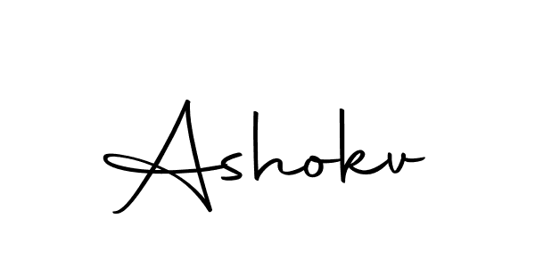 The best way (Autography-DOLnW) to make a short signature is to pick only two or three words in your name. The name Ashokv include a total of six letters. For converting this name. Ashokv signature style 10 images and pictures png