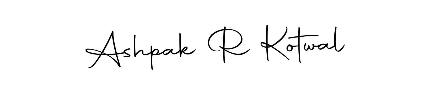 You can use this online signature creator to create a handwritten signature for the name Ashpak R Kotwal. This is the best online autograph maker. Ashpak R Kotwal signature style 10 images and pictures png