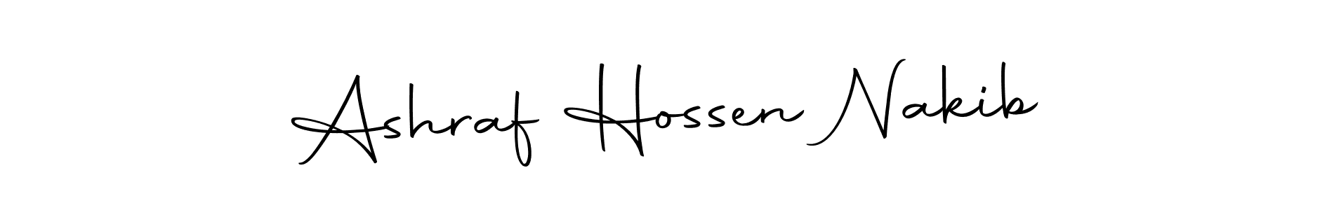 Also we have Ashraf Hossen Nakib name is the best signature style. Create professional handwritten signature collection using Autography-DOLnW autograph style. Ashraf Hossen Nakib signature style 10 images and pictures png