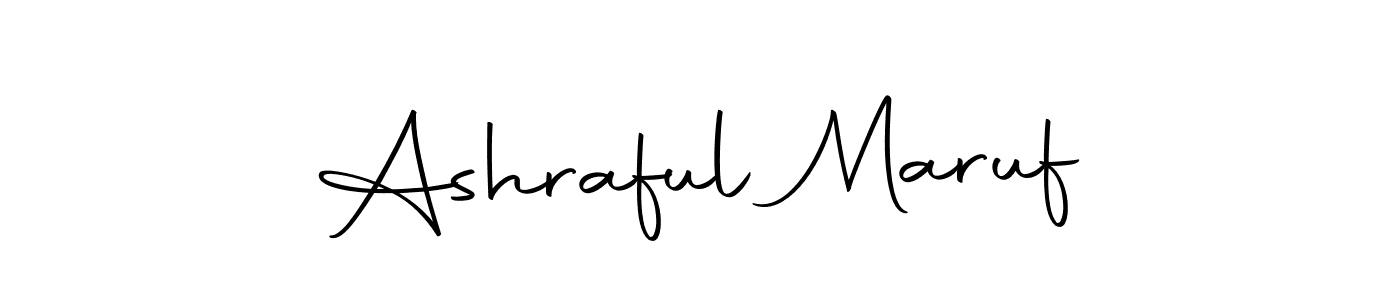 Make a beautiful signature design for name Ashraful Maruf. With this signature (Autography-DOLnW) style, you can create a handwritten signature for free. Ashraful Maruf signature style 10 images and pictures png