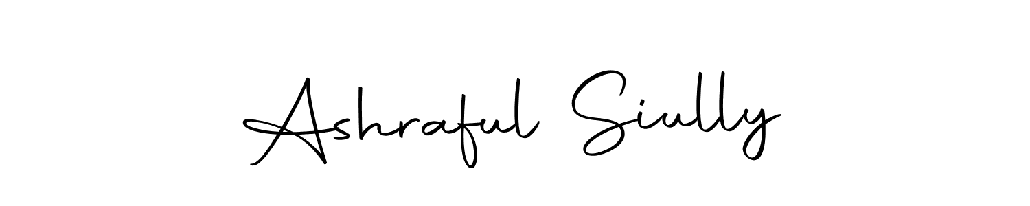 Use a signature maker to create a handwritten signature online. With this signature software, you can design (Autography-DOLnW) your own signature for name Ashraful Siully. Ashraful Siully signature style 10 images and pictures png