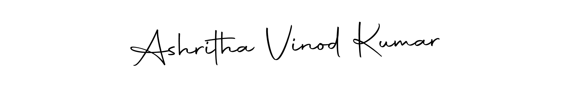 Also we have Ashritha Vinod Kumar name is the best signature style. Create professional handwritten signature collection using Autography-DOLnW autograph style. Ashritha Vinod Kumar signature style 10 images and pictures png