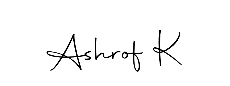 Design your own signature with our free online signature maker. With this signature software, you can create a handwritten (Autography-DOLnW) signature for name Ashrof K. Ashrof K signature style 10 images and pictures png