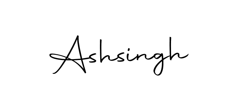 Create a beautiful signature design for name Ashsingh. With this signature (Autography-DOLnW) fonts, you can make a handwritten signature for free. Ashsingh signature style 10 images and pictures png