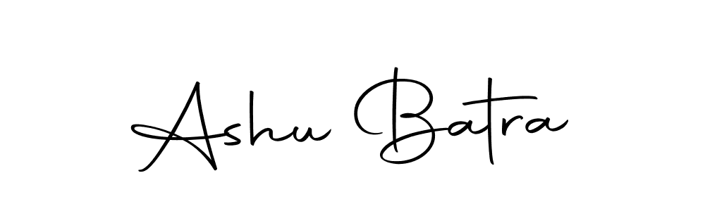 Make a beautiful signature design for name Ashu Batra. With this signature (Autography-DOLnW) style, you can create a handwritten signature for free. Ashu Batra signature style 10 images and pictures png