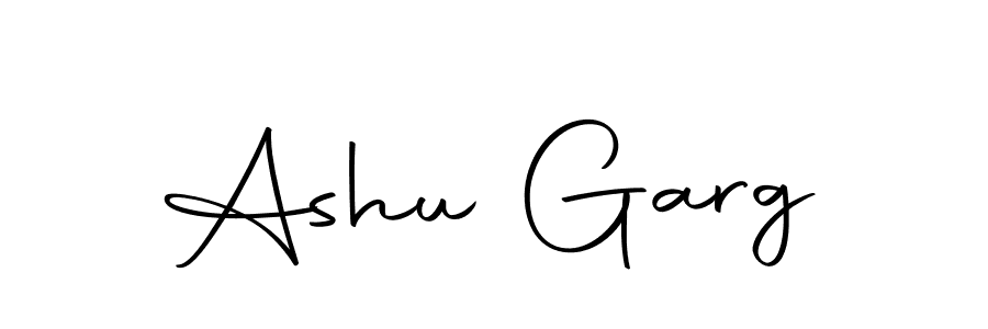 Make a beautiful signature design for name Ashu Garg. With this signature (Autography-DOLnW) style, you can create a handwritten signature for free. Ashu Garg signature style 10 images and pictures png