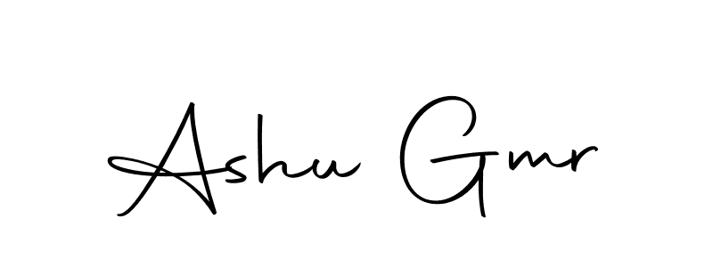 How to make Ashu Gmr name signature. Use Autography-DOLnW style for creating short signs online. This is the latest handwritten sign. Ashu Gmr signature style 10 images and pictures png