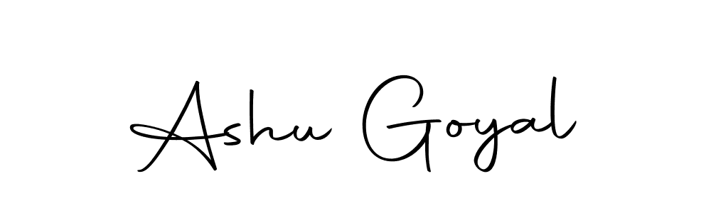 You can use this online signature creator to create a handwritten signature for the name Ashu Goyal. This is the best online autograph maker. Ashu Goyal signature style 10 images and pictures png