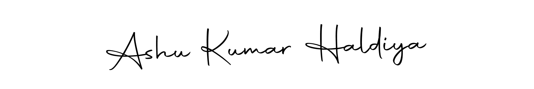 How to make Ashu Kumar Haldiya name signature. Use Autography-DOLnW style for creating short signs online. This is the latest handwritten sign. Ashu Kumar Haldiya signature style 10 images and pictures png