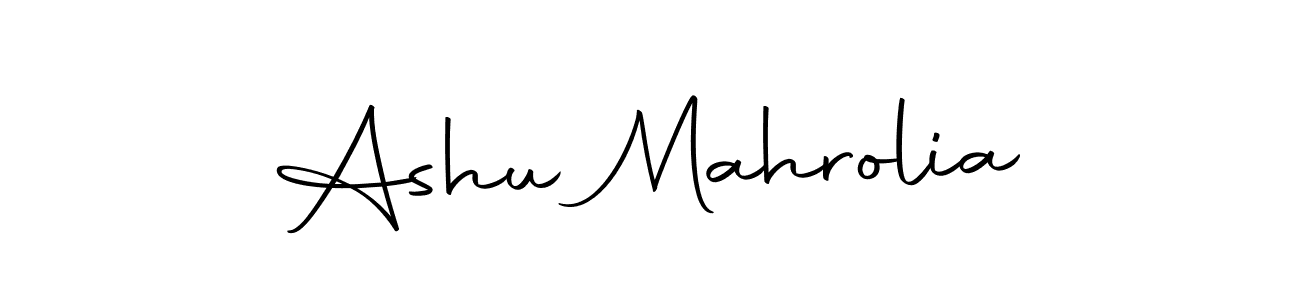 Similarly Autography-DOLnW is the best handwritten signature design. Signature creator online .You can use it as an online autograph creator for name Ashu Mahrolia. Ashu Mahrolia signature style 10 images and pictures png