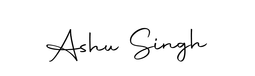 Make a beautiful signature design for name Ashu Singh. With this signature (Autography-DOLnW) style, you can create a handwritten signature for free. Ashu Singh signature style 10 images and pictures png