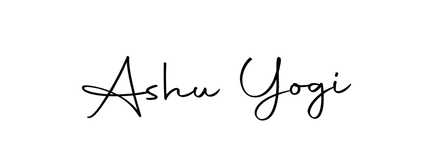 Design your own signature with our free online signature maker. With this signature software, you can create a handwritten (Autography-DOLnW) signature for name Ashu Yogi. Ashu Yogi signature style 10 images and pictures png