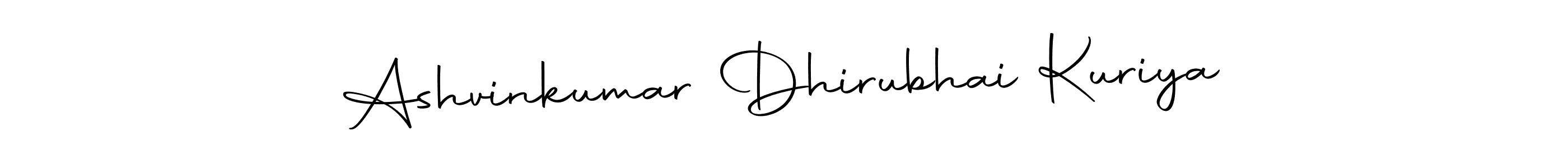 Create a beautiful signature design for name Ashvinkumar Dhirubhai Kuriya. With this signature (Autography-DOLnW) fonts, you can make a handwritten signature for free. Ashvinkumar Dhirubhai Kuriya signature style 10 images and pictures png