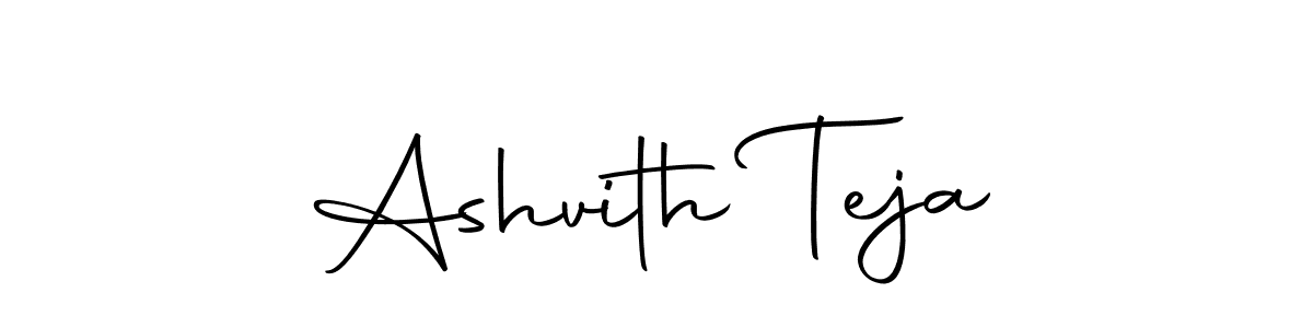 Use a signature maker to create a handwritten signature online. With this signature software, you can design (Autography-DOLnW) your own signature for name Ashvith Teja. Ashvith Teja signature style 10 images and pictures png