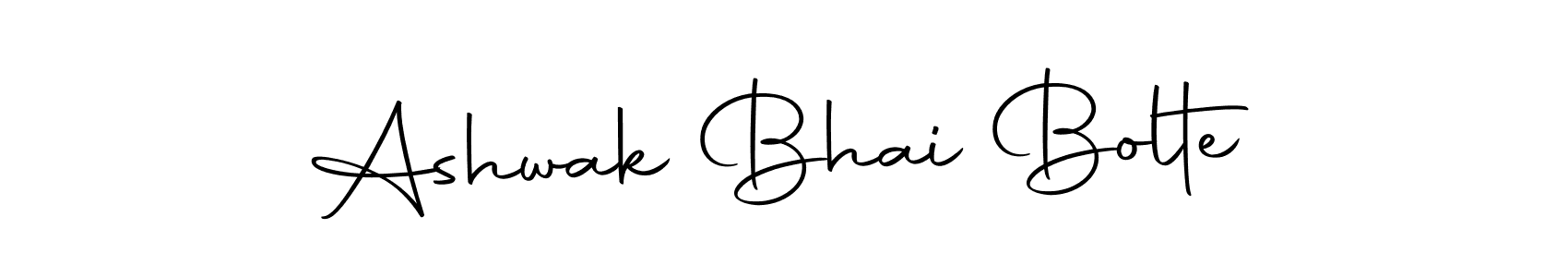 Create a beautiful signature design for name Ashwak Bhai Bolte. With this signature (Autography-DOLnW) fonts, you can make a handwritten signature for free. Ashwak Bhai Bolte signature style 10 images and pictures png