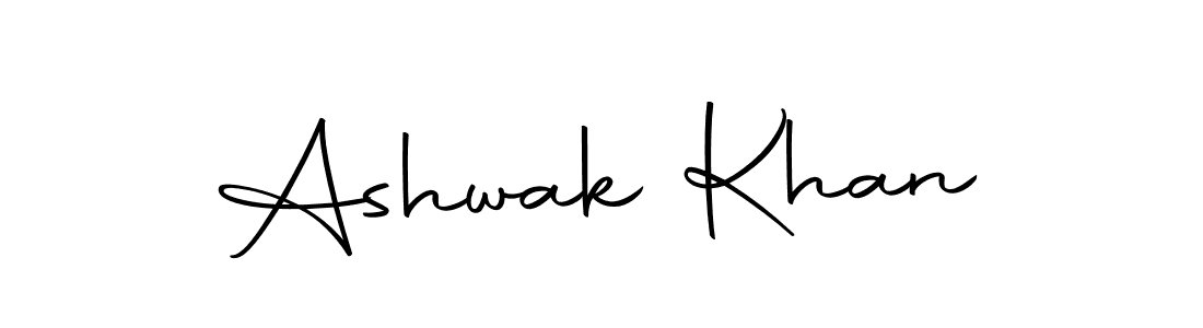 Design your own signature with our free online signature maker. With this signature software, you can create a handwritten (Autography-DOLnW) signature for name Ashwak Khan. Ashwak Khan signature style 10 images and pictures png