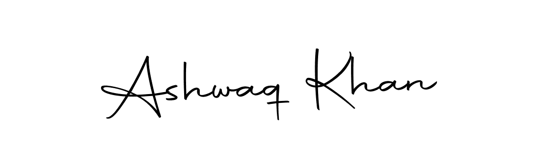 How to make Ashwaq Khan name signature. Use Autography-DOLnW style for creating short signs online. This is the latest handwritten sign. Ashwaq Khan signature style 10 images and pictures png