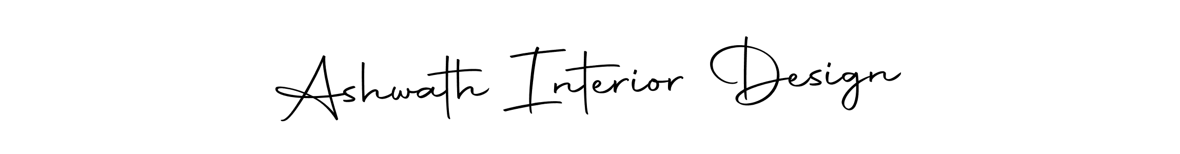 How to make Ashwath Interior Design name signature. Use Autography-DOLnW style for creating short signs online. This is the latest handwritten sign. Ashwath Interior Design signature style 10 images and pictures png