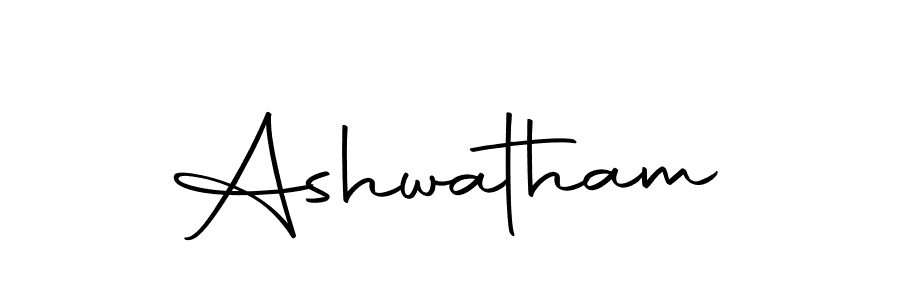 Use a signature maker to create a handwritten signature online. With this signature software, you can design (Autography-DOLnW) your own signature for name Ashwatham. Ashwatham signature style 10 images and pictures png