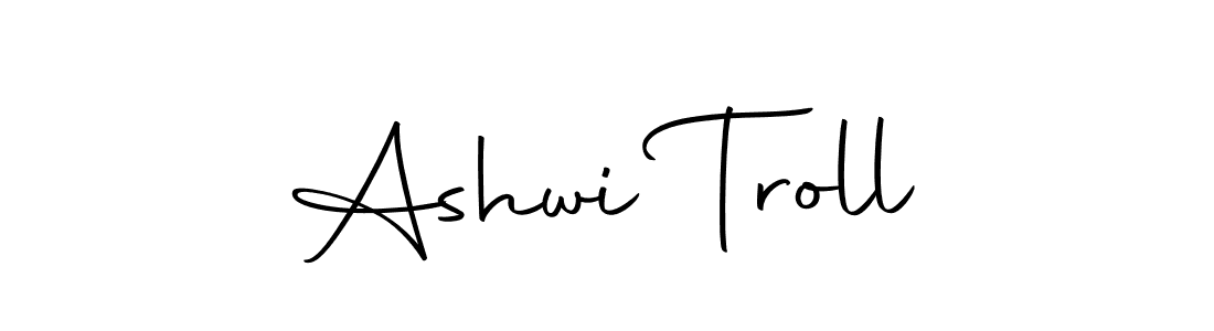 Make a beautiful signature design for name Ashwi Troll. Use this online signature maker to create a handwritten signature for free. Ashwi Troll signature style 10 images and pictures png