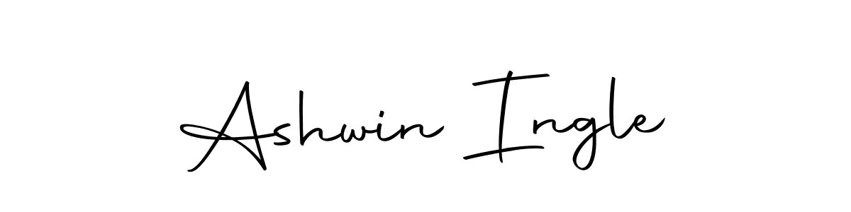 How to make Ashwin Ingle name signature. Use Autography-DOLnW style for creating short signs online. This is the latest handwritten sign. Ashwin Ingle signature style 10 images and pictures png