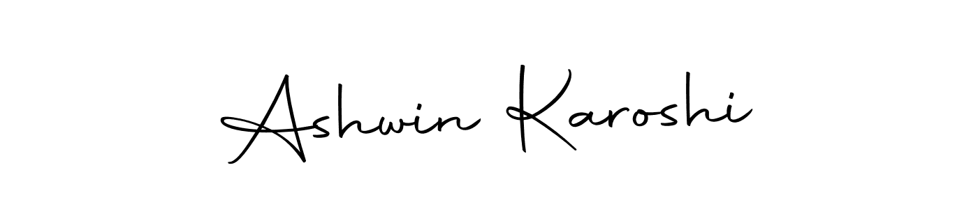 Once you've used our free online signature maker to create your best signature Autography-DOLnW style, it's time to enjoy all of the benefits that Ashwin Karoshi name signing documents. Ashwin Karoshi signature style 10 images and pictures png