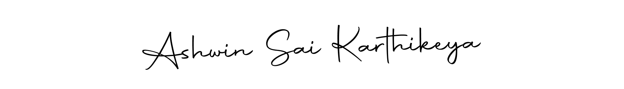 Create a beautiful signature design for name Ashwin Sai Karthikeya. With this signature (Autography-DOLnW) fonts, you can make a handwritten signature for free. Ashwin Sai Karthikeya signature style 10 images and pictures png