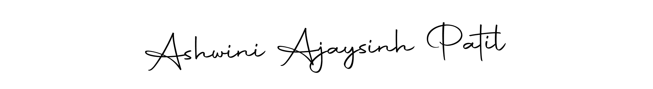 Design your own signature with our free online signature maker. With this signature software, you can create a handwritten (Autography-DOLnW) signature for name Ashwini Ajaysinh Patil. Ashwini Ajaysinh Patil signature style 10 images and pictures png