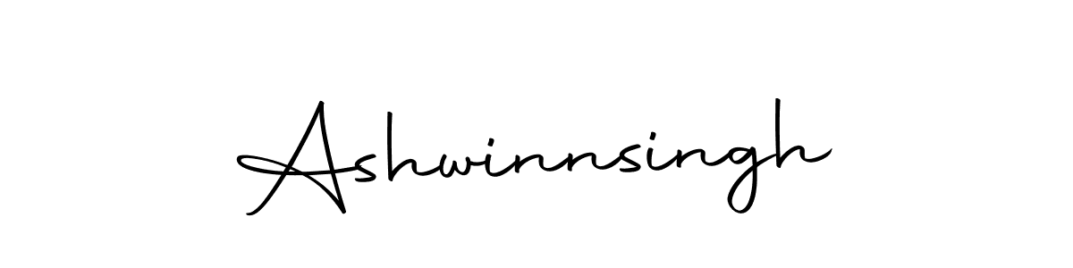 Design your own signature with our free online signature maker. With this signature software, you can create a handwritten (Autography-DOLnW) signature for name Ashwinnsingh. Ashwinnsingh signature style 10 images and pictures png
