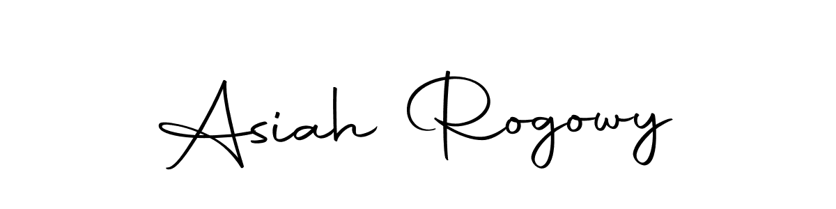 You can use this online signature creator to create a handwritten signature for the name Asiah Rogowy. This is the best online autograph maker. Asiah Rogowy signature style 10 images and pictures png