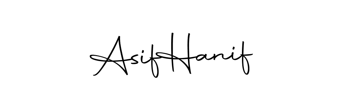 How to make Asif  Hanif name signature. Use Autography-DOLnW style for creating short signs online. This is the latest handwritten sign. Asif  Hanif signature style 10 images and pictures png