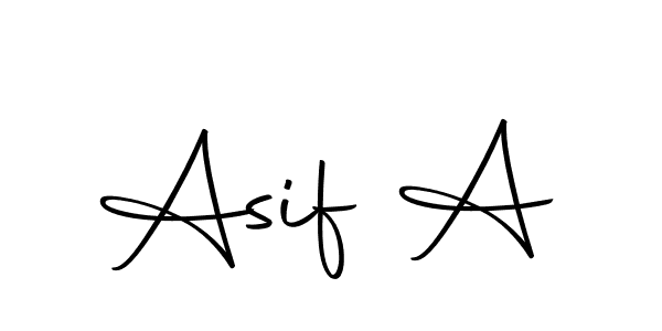 Use a signature maker to create a handwritten signature online. With this signature software, you can design (Autography-DOLnW) your own signature for name Asif A. Asif A signature style 10 images and pictures png