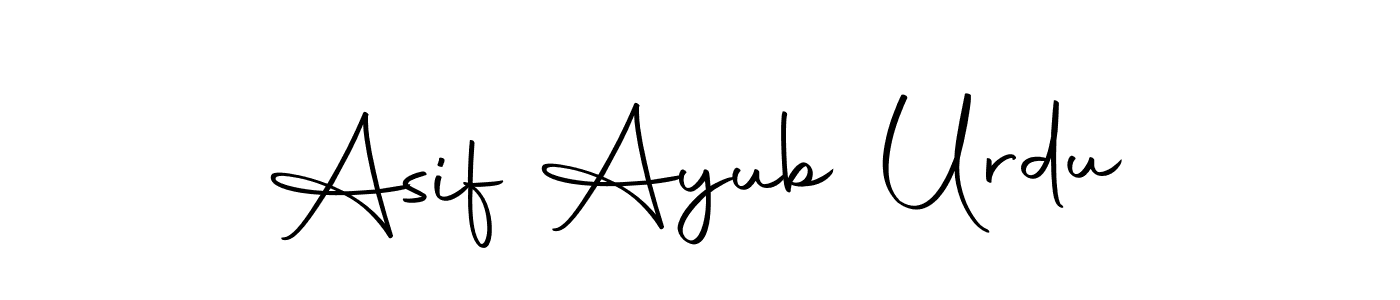 How to make Asif Ayub Urdu signature? Autography-DOLnW is a professional autograph style. Create handwritten signature for Asif Ayub Urdu name. Asif Ayub Urdu signature style 10 images and pictures png