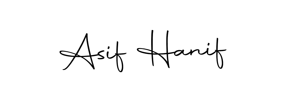 How to make Asif Hanif name signature. Use Autography-DOLnW style for creating short signs online. This is the latest handwritten sign. Asif Hanif signature style 10 images and pictures png