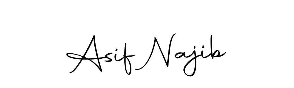 Create a beautiful signature design for name Asif Najib. With this signature (Autography-DOLnW) fonts, you can make a handwritten signature for free. Asif Najib signature style 10 images and pictures png