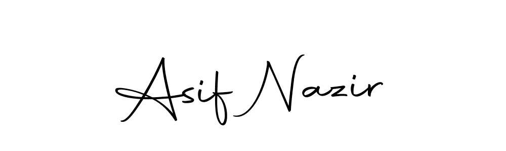 The best way (Autography-DOLnW) to make a short signature is to pick only two or three words in your name. The name Asif Nazir include a total of six letters. For converting this name. Asif Nazir signature style 10 images and pictures png