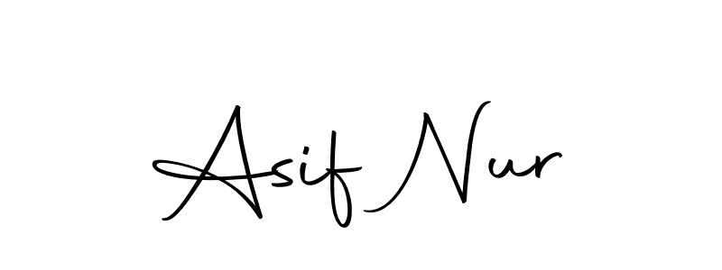 Design your own signature with our free online signature maker. With this signature software, you can create a handwritten (Autography-DOLnW) signature for name Asif Nur. Asif Nur signature style 10 images and pictures png