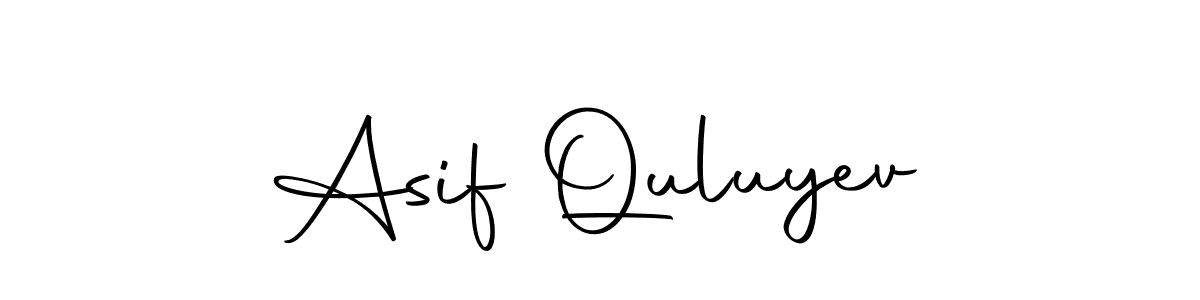 Design your own signature with our free online signature maker. With this signature software, you can create a handwritten (Autography-DOLnW) signature for name Asif Quluyev. Asif Quluyev signature style 10 images and pictures png