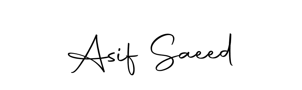 Design your own signature with our free online signature maker. With this signature software, you can create a handwritten (Autography-DOLnW) signature for name Asif Saeed. Asif Saeed signature style 10 images and pictures png