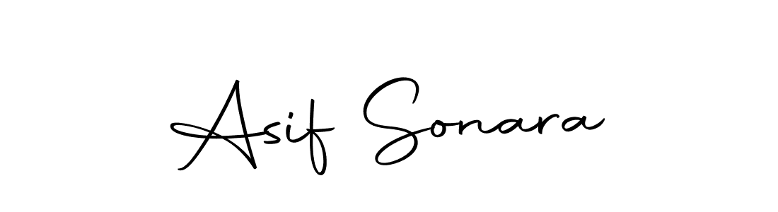 How to make Asif Sonara name signature. Use Autography-DOLnW style for creating short signs online. This is the latest handwritten sign. Asif Sonara signature style 10 images and pictures png