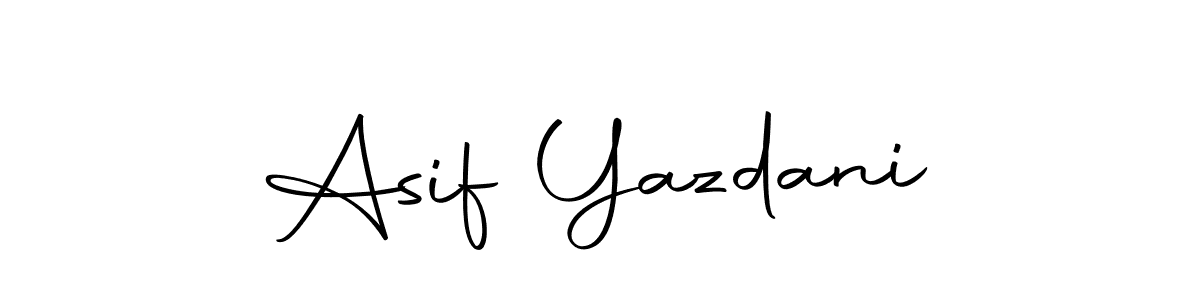 The best way (Autography-DOLnW) to make a short signature is to pick only two or three words in your name. The name Asif Yazdani include a total of six letters. For converting this name. Asif Yazdani signature style 10 images and pictures png