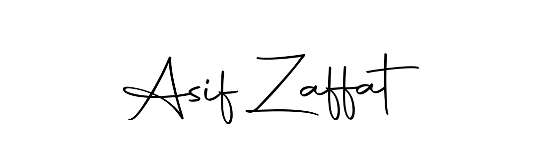 How to make Asif Zaffat name signature. Use Autography-DOLnW style for creating short signs online. This is the latest handwritten sign. Asif Zaffat signature style 10 images and pictures png