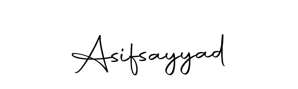 The best way (Autography-DOLnW) to make a short signature is to pick only two or three words in your name. The name Asifsayyad include a total of six letters. For converting this name. Asifsayyad signature style 10 images and pictures png